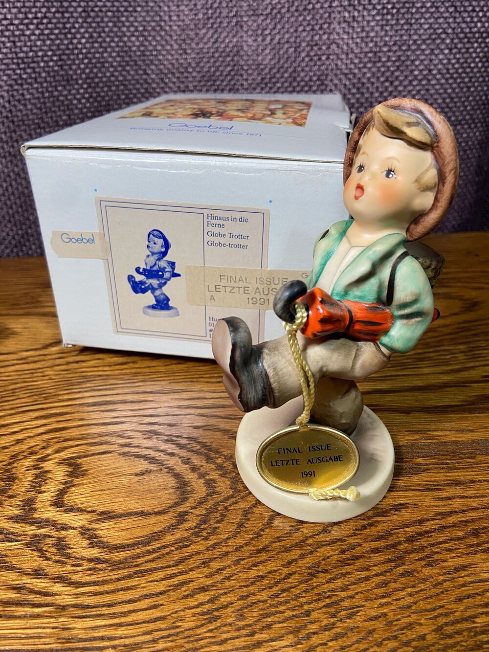 Hummel Figurine-Globe Trotter-79 with original box 1991 final issue